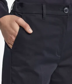 Pantalone trombetta in tessuto di cotone