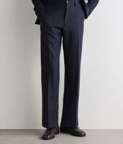 Pantalone waffle in lino cotone