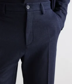 Pantalone waffle in lino cotone