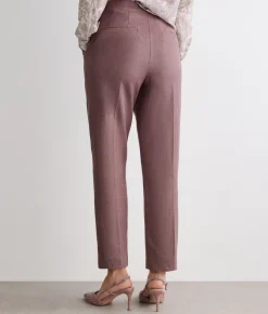 Pantalone waffle in lino cotone