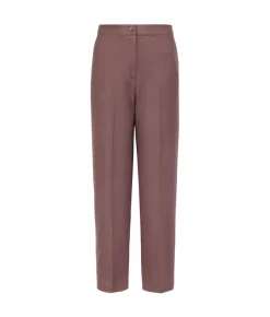 Pantalone waffle in lino cotone