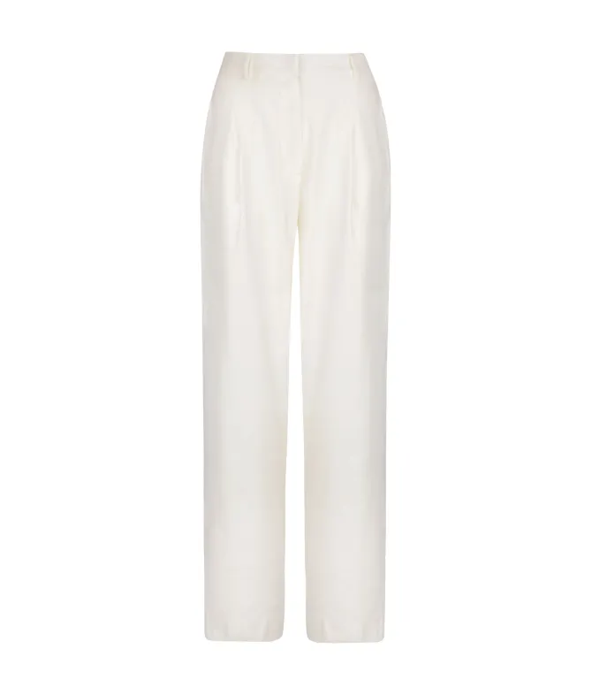 Pantaloni Palazzo in Lino e Viscosa