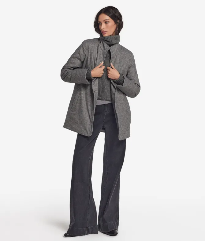 Piumino in seta e cashmere