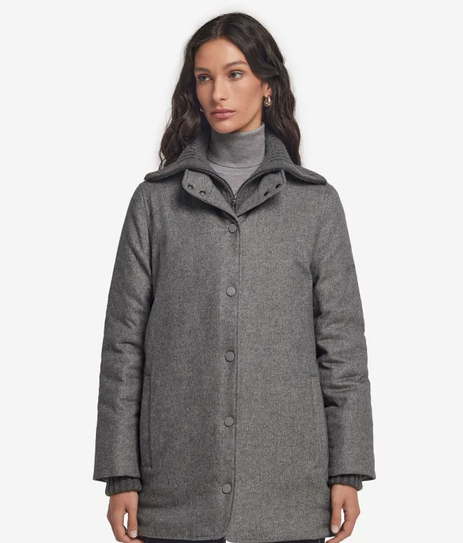 Piumino in seta e cashmere