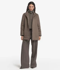 Piumino in seta e cashmere