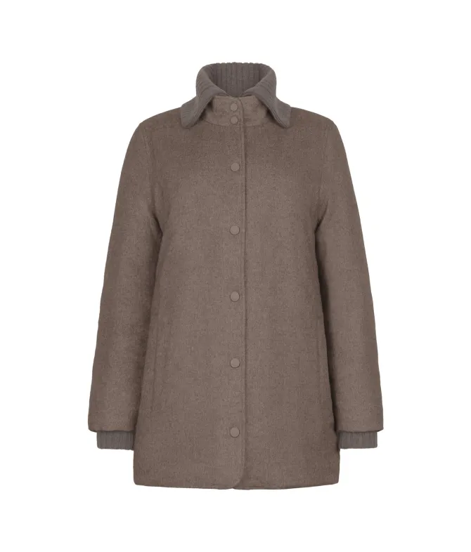 Piumino in seta e cashmere
