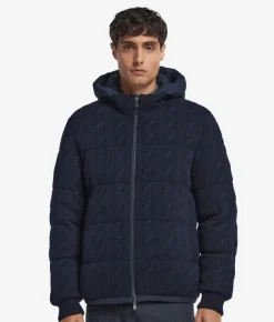 Piumino reversibile con trecce in Cashmere Ultrasoft