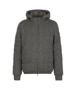 Piumino reversibile con trecce in Cashmere Ultrasoft