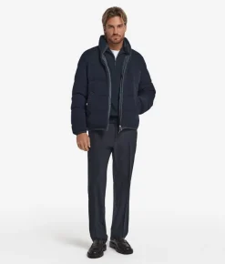 Piumino reversibile in cashmere