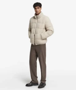 Piumino reversibile in cashmere