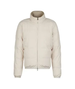 Piumino reversibile in cashmere