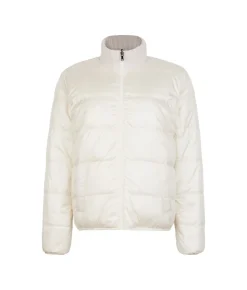 Piumino reversibile in cashmere tricot lamé