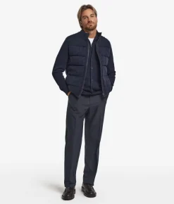 Piumino smanicato reversibile con trecce in Cashmere Ultrasoft