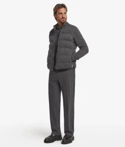 Piumino smanicato reversibile con trecce in Cashmere Ultrasoft
