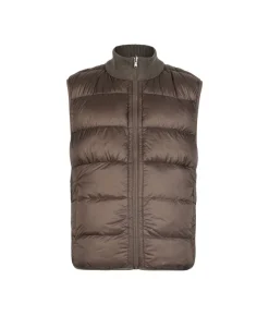 Piumino smanicato reversibile con trecce in Cashmere Ultrasoft