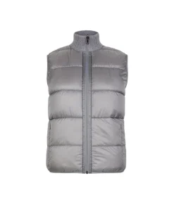 Piumino smanicato reversibile in bouclé