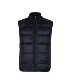 Piumino smanicato reversibile in cashmere