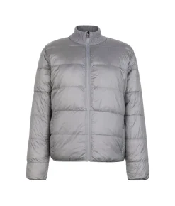 Piumino trecce reversibile in cashmere e tessuto tecnico