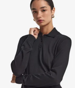 Polo a manica lunga in Cashmere Ultrafine
