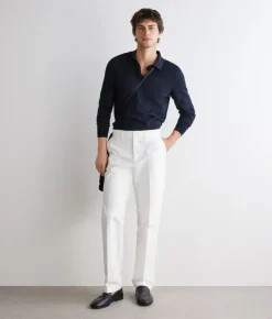 Polo a manica lunga in cotone