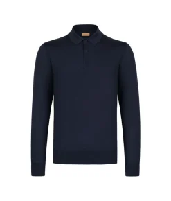 Polo a manica lunga in cotone