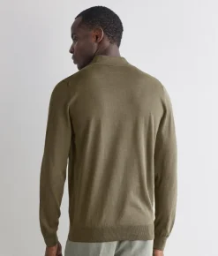 Polo a manica lunga in cotone