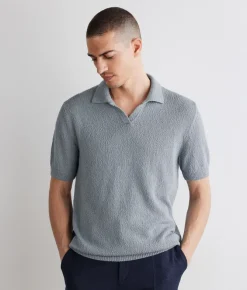 Polo bouclè in cotone