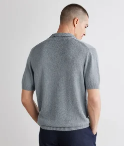 Polo bouclè in cotone