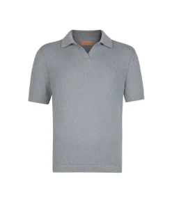 Polo bouclè in cotone