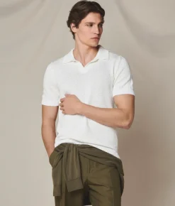 Polo bouclè in cotone