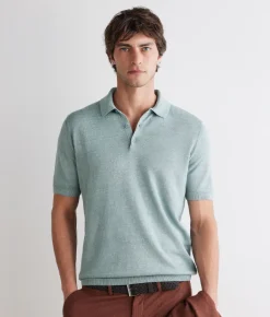 Polo in lino cotone