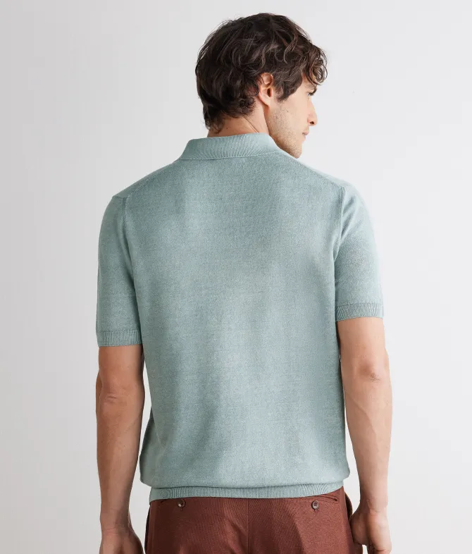 Polo in lino cotone