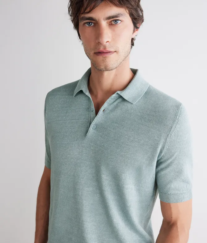 Polo in lino cotone