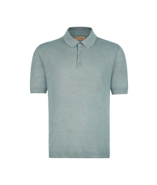 Polo in lino cotone