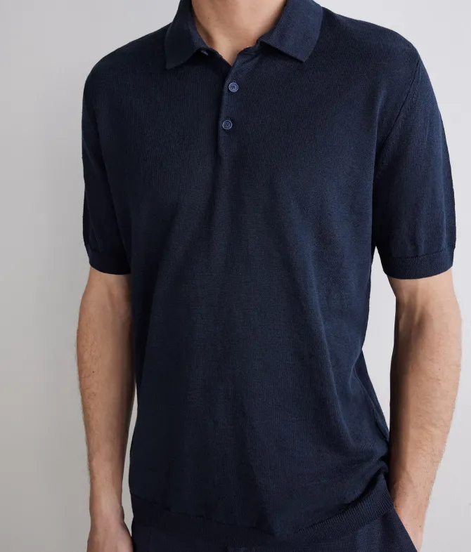 Polo in lino cotone