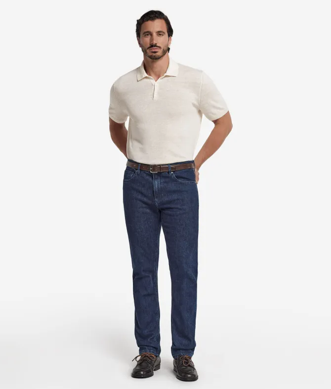 Polo in lino cotone