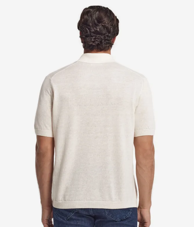 Polo in lino cotone