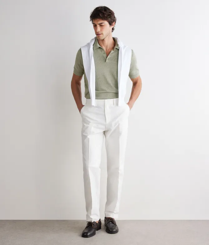 Polo in lino cotone