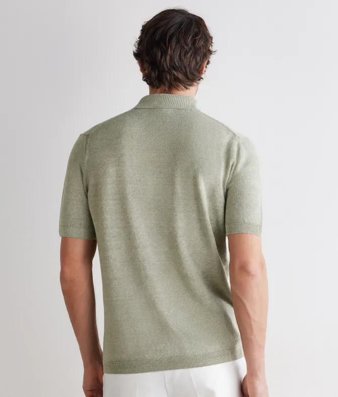 Polo in lino cotone