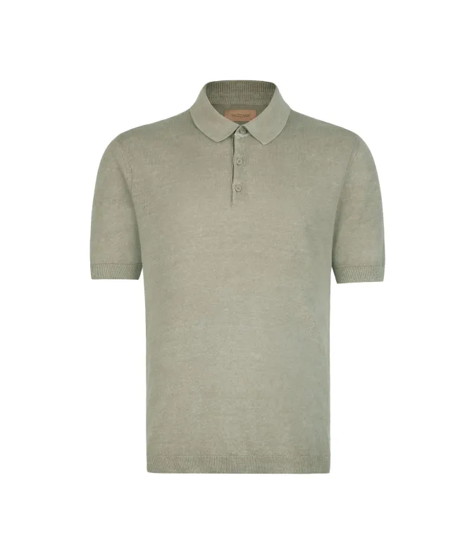 Polo in lino cotone