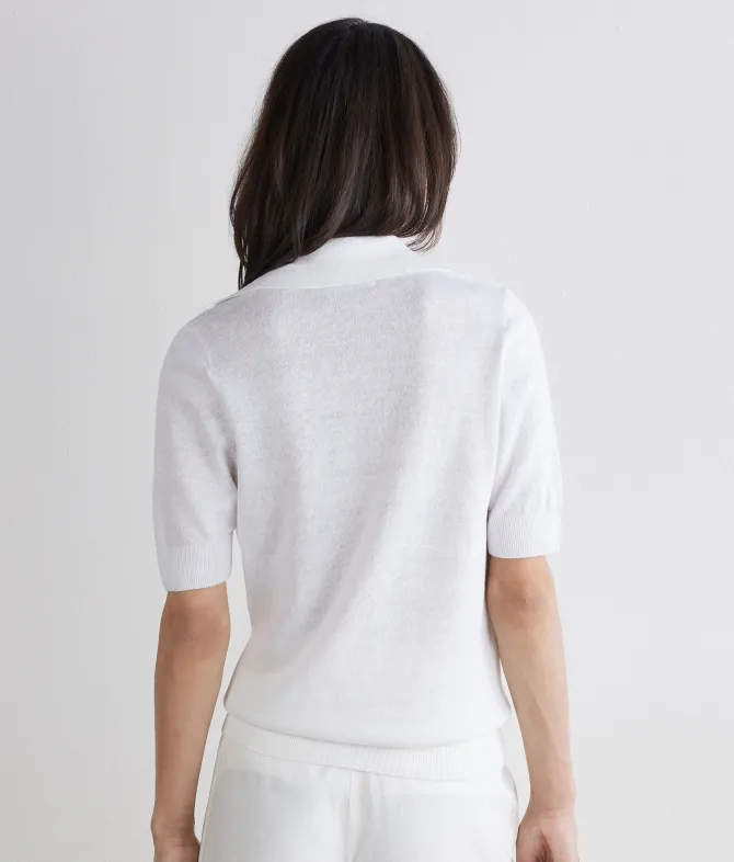 Polo in lino cotone