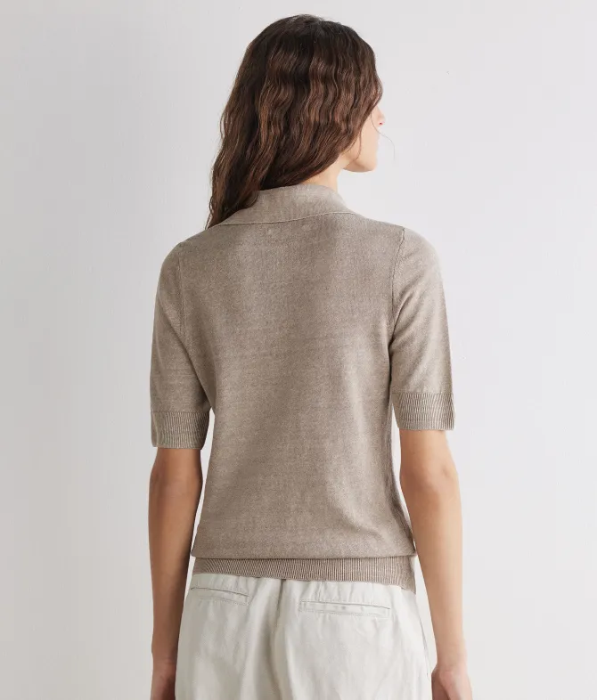 Polo in lino cotone