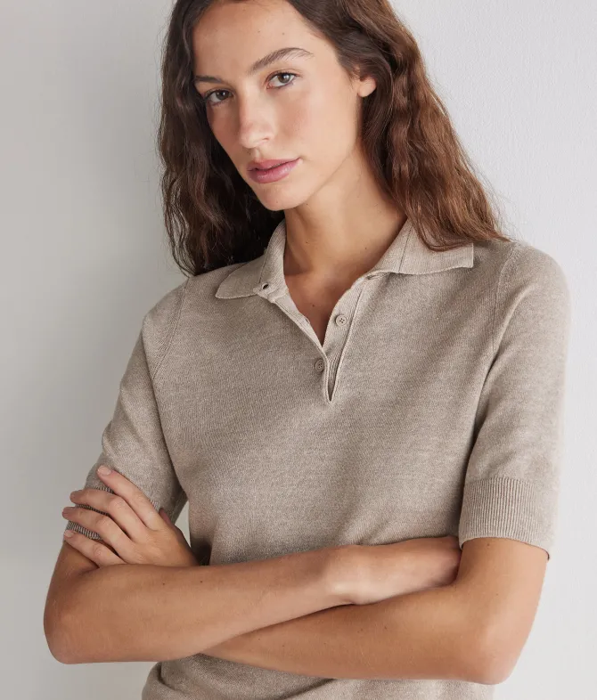 Polo in lino cotone