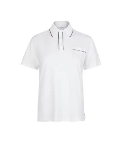 Polo piquet in cotone e seta