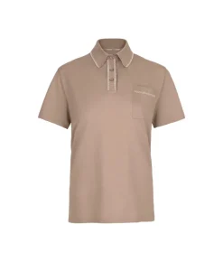 Polo piquet in cotone e seta