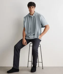 Polo piquet in cotone seta