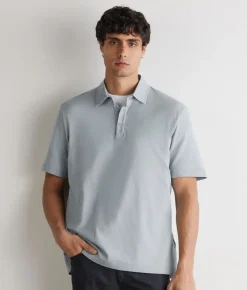 Polo piquet in cotone seta