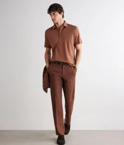 Polo piquet in cotone seta