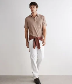Polo piquet in cotone seta