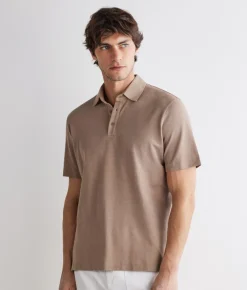 Polo piquet in cotone seta